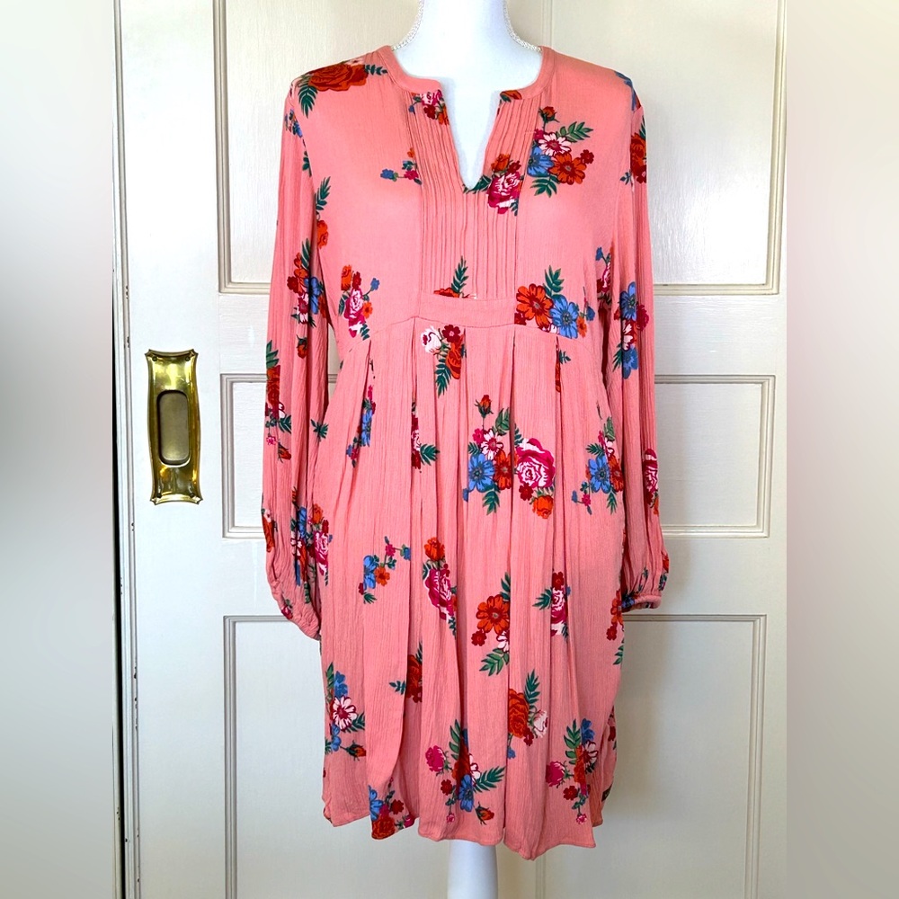 Matilda Jane Women’s Let’s Go Out Floral Empire Waist Dress Balloon Sleeve M